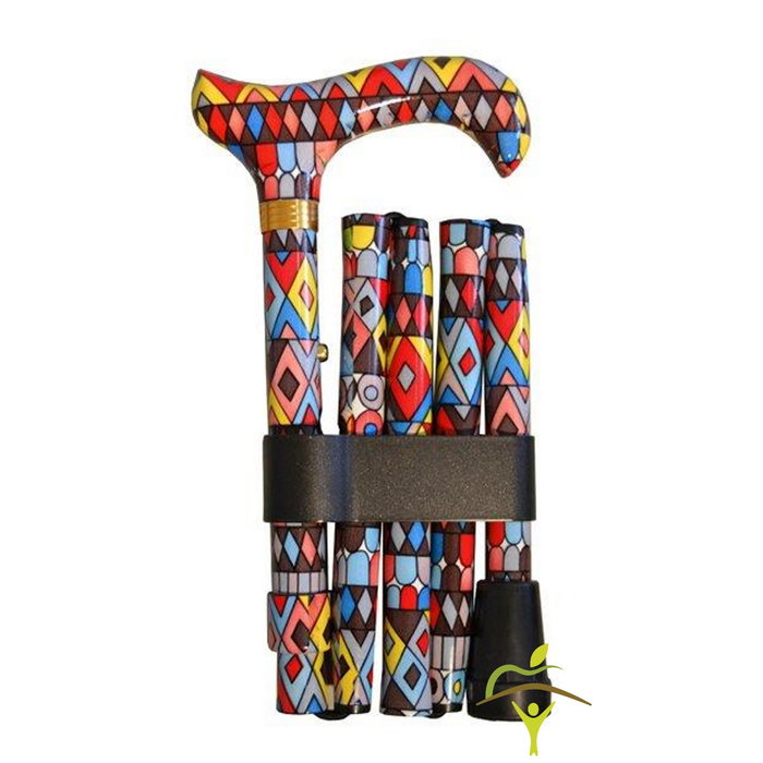 Finna walking stick foldable and adjustable, completely in 1 motif
