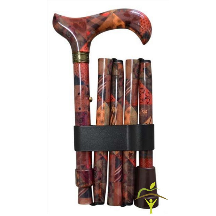 Finna walking stick foldable and adjustable, completely in 1 motif