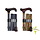 Finna folding and adjustable walking stick, wooden or metacrylic handle