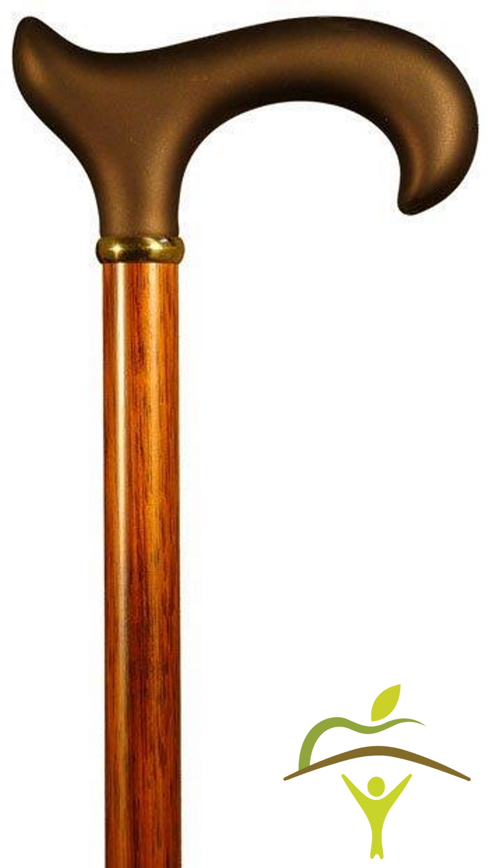 Solid Wood Cane w/ Derby Handle - Free Shipping - Home Medical Supply