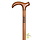 Finna walking stick, standard handle, beech, with small fantasy