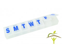 Pill box extra large for 1 week, 1 compartment/day