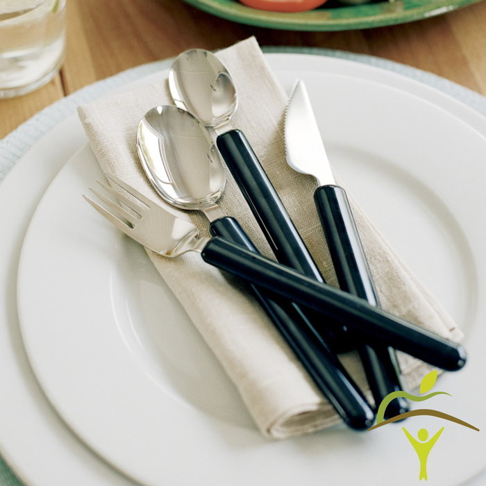 Lightweight Etac cutlery with thin handle