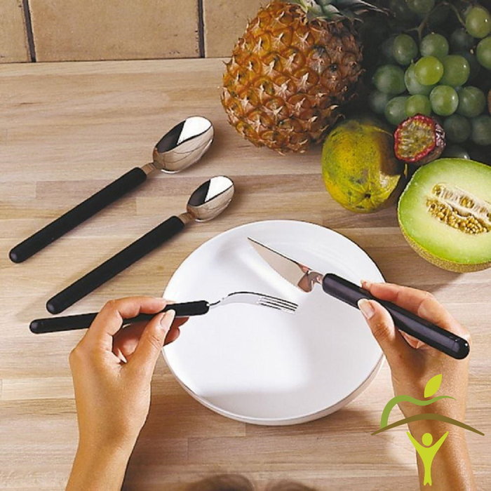 Lightweight Etac cutlery with thin handle