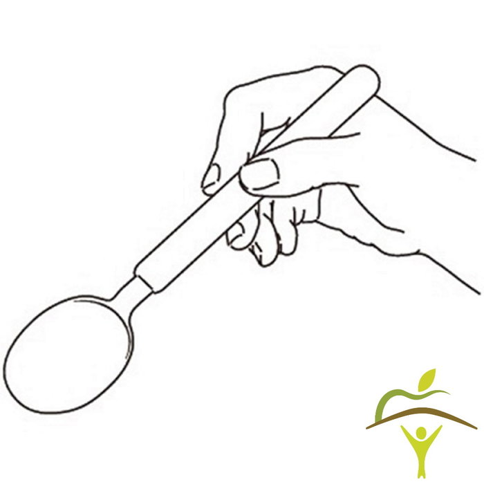 Lightweight Etac cutlery with thin handle