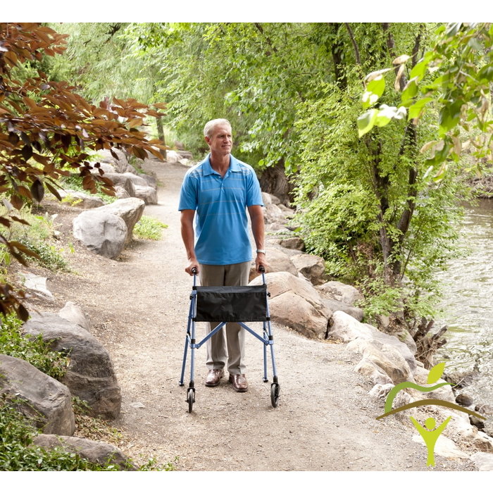 Walking frame with 2 wheels - 3 different colors