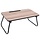 Folding bed table - wood look - 52x30x22cm