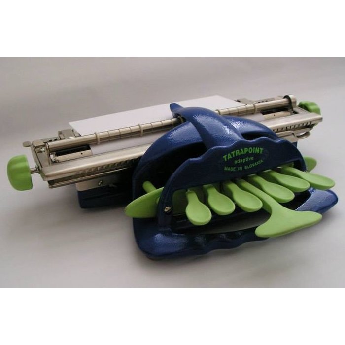 Mechanische brailleschrijfmachine met aanpasbare toetsen