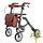 Compact double folding rollator