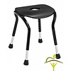 Let's Shower noir - Tabouret de douche compact qui s'adapte partout