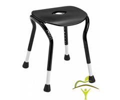Let's Shower noir - Tabouret de douche compact qui s'adapte partout