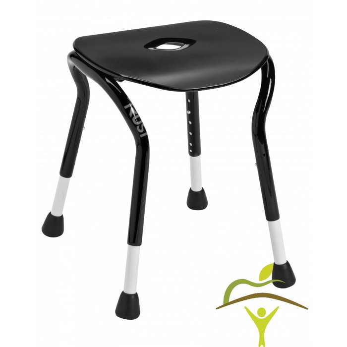 Compact shower stool that fits anywhere
