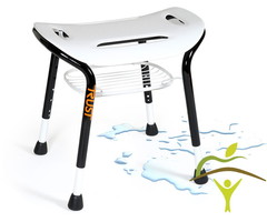 Let's Sing Tabouret de douche avec panier