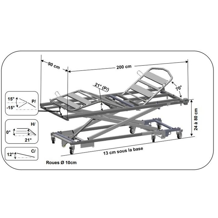Extra laag bed X'PRESS LOW 24 cm