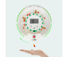 Secured Automatic medicine carousel with 6x alarm.