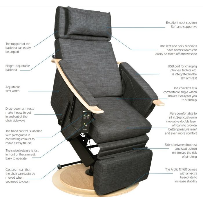 Fauteuil de relaxation électrique "Aurora"