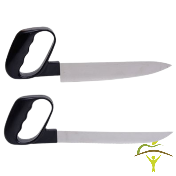 Ergonomic kitchen knife with round handle - 2 variants