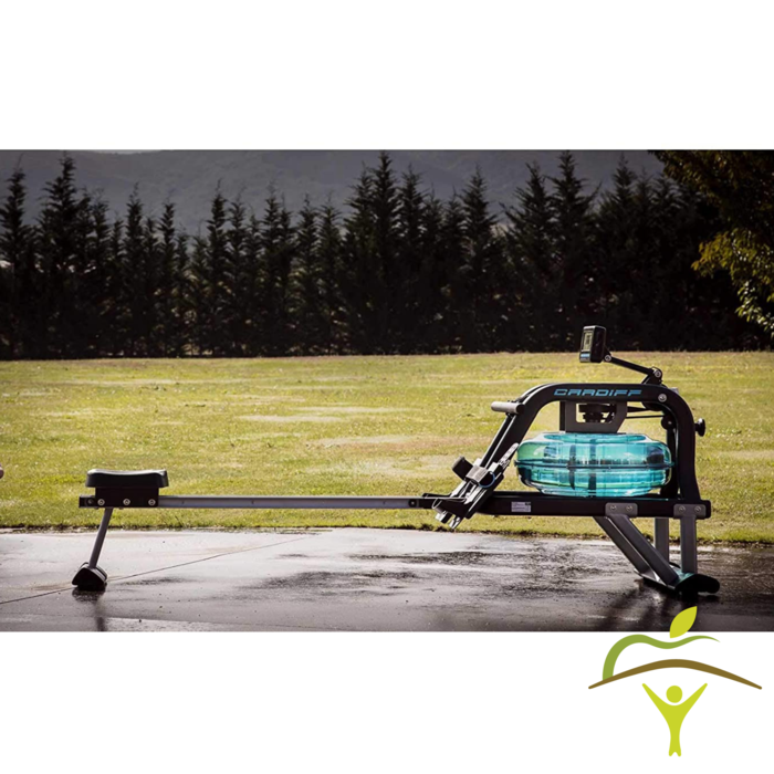 Comfortable water rower with different programs