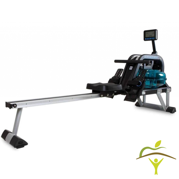 Comfortable water rower with different programs