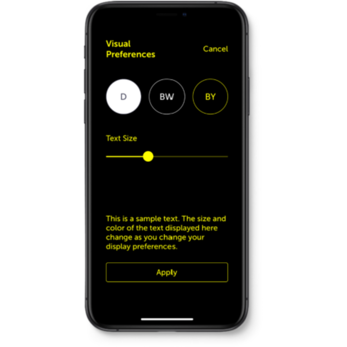 Bâton intelligent Wewalk avec application