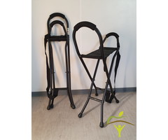 Pluviose walking stick high chair, in aluminum