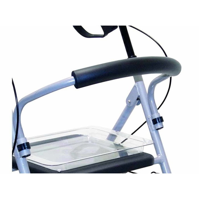 Rollator Gigo in aluminium met 4 wielen, opvouwbaar
