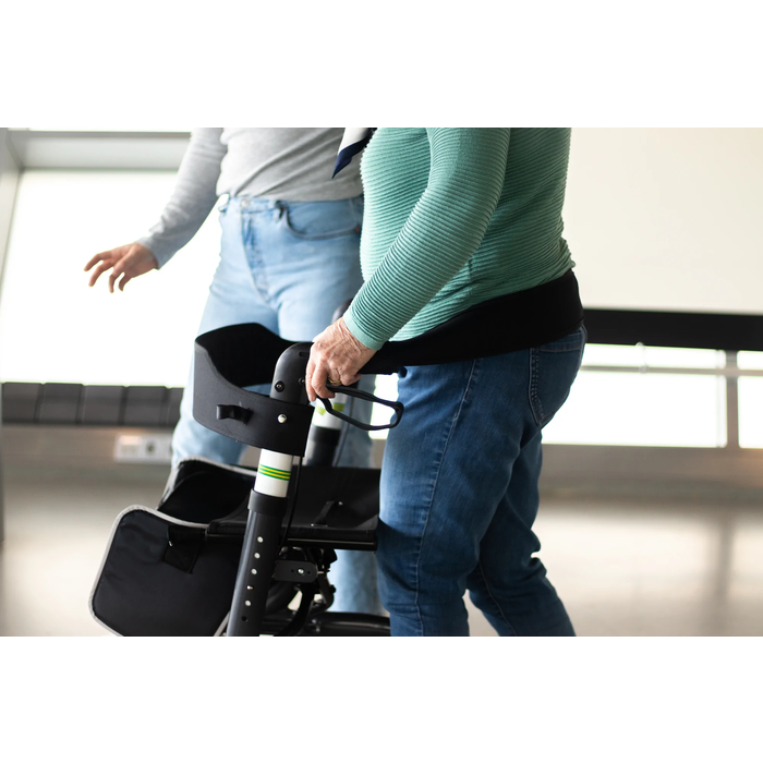 The rollator back strap - ergonomic posture for the rollator.