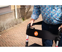 De rollator rugband - ergonomische houding voor de rollator.