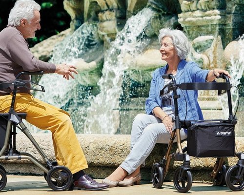 De rollator juist afstellen