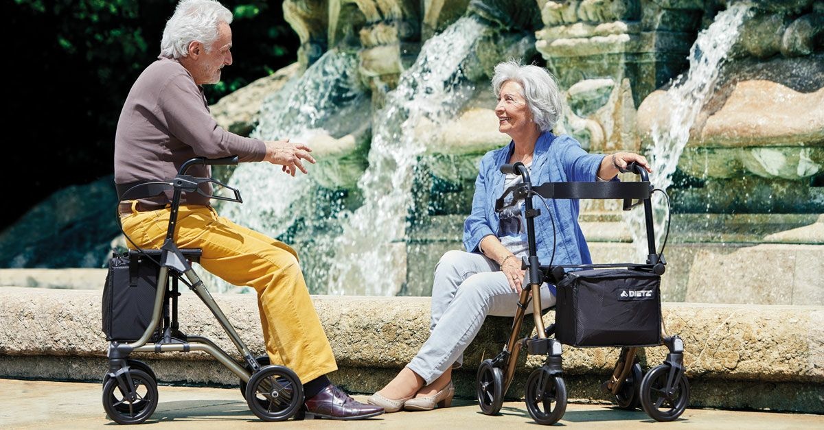 De rollator juist afstellen