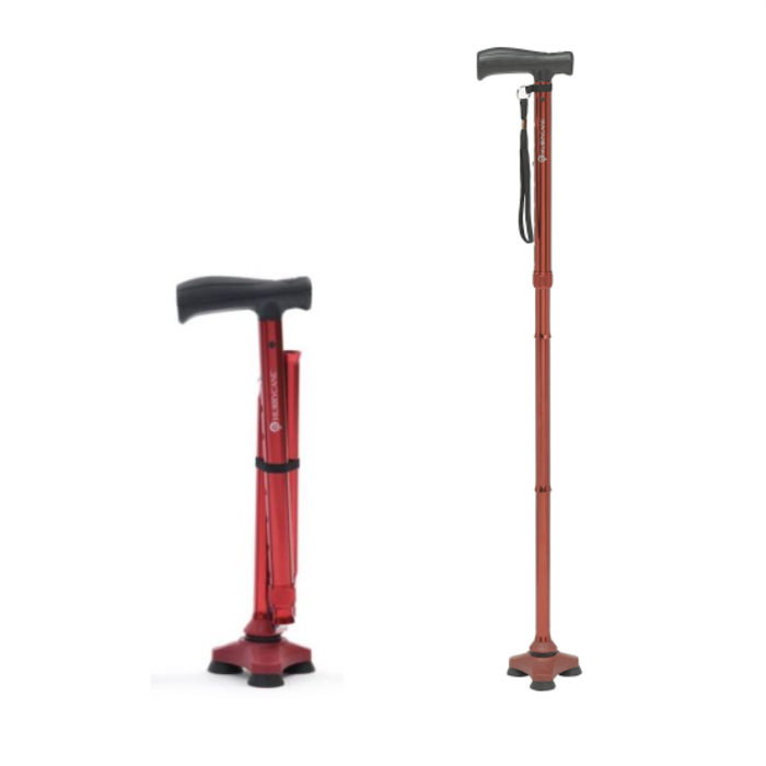 Plooibare wandelstok in aluminium, Hurrycane Freedom - verkrijgbaar in meerder kleuren