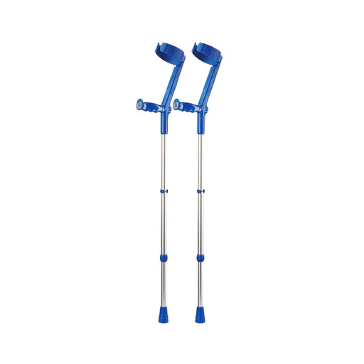 Safe-In-Soft crutches with "closed" armrest and ergonomic soft handle