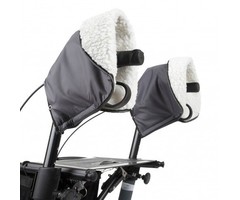 Hand warmer for rollator