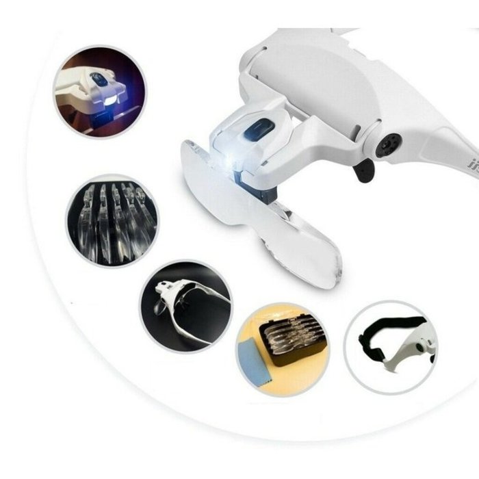 Main magnifier LED lighting and 5 lenses