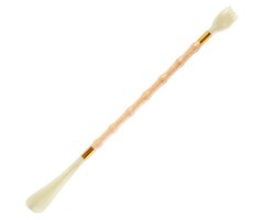 Shoe stretcher with back scratcher