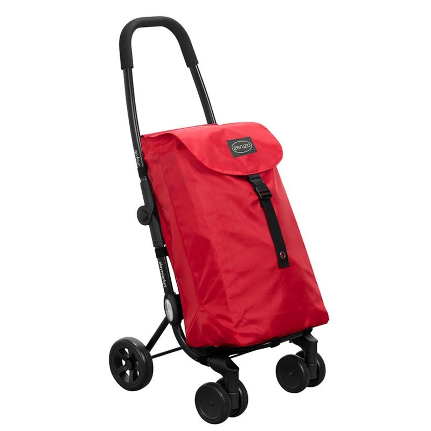 Zegenen Tanzania Kanon Go Four Boodschappentrolley - Rood - 43.5 liter - by Playmarket -  ThuiszorgWebshop.be