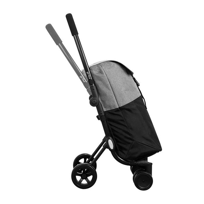 Go Four Boodschappentrolley  - Grijs / Zwart - 43.5 liter - by Playmarket