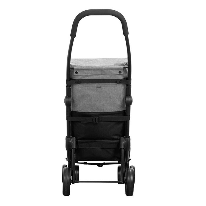 Go Four Boodschappentrolley  - Grijs / Zwart - 43.5 liter - by Playmarket