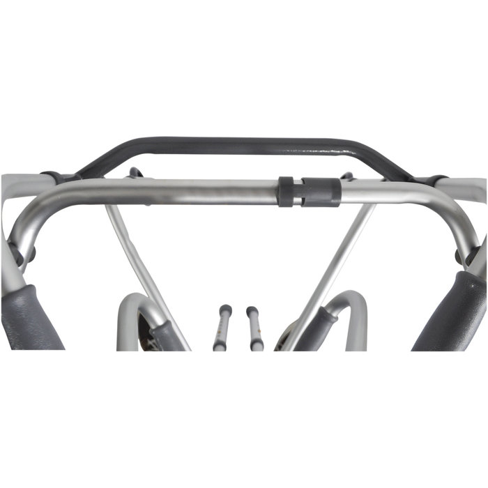 Foldable walker with 2 wheels