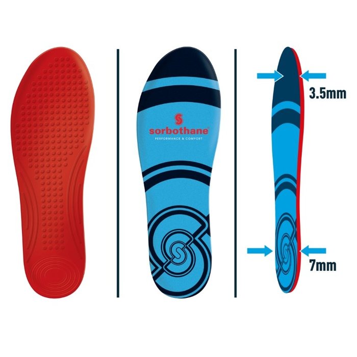 Sorbothane® Full Strike shock absorbing insoles