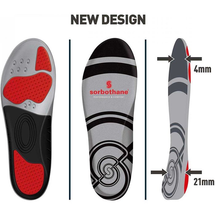 Sorbothane® Sorbo Pro shock absorbing insoles