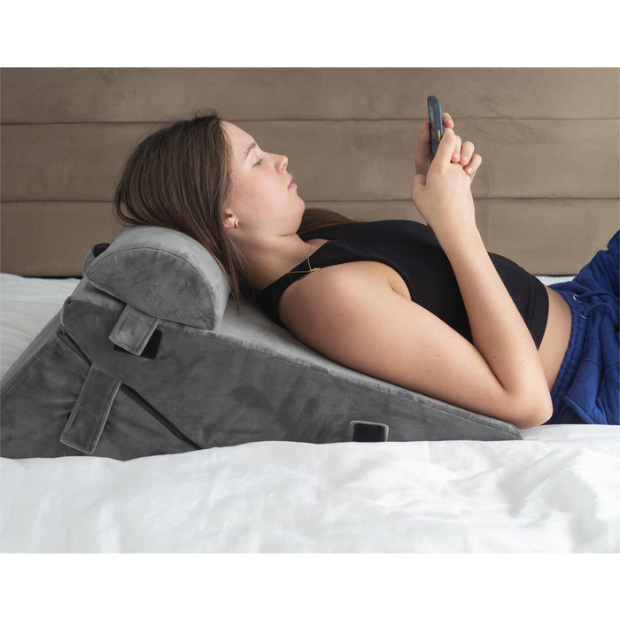 Luxury adjustable and foldable bed wedge pillow