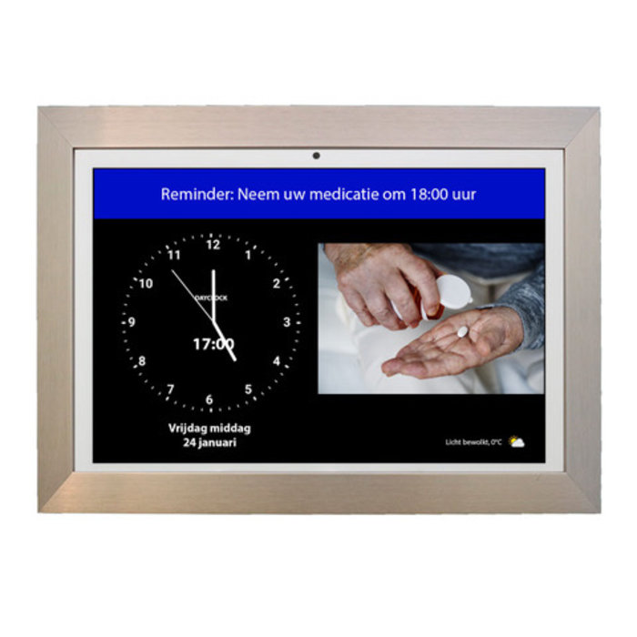 Dementia calendar clock with agenda function