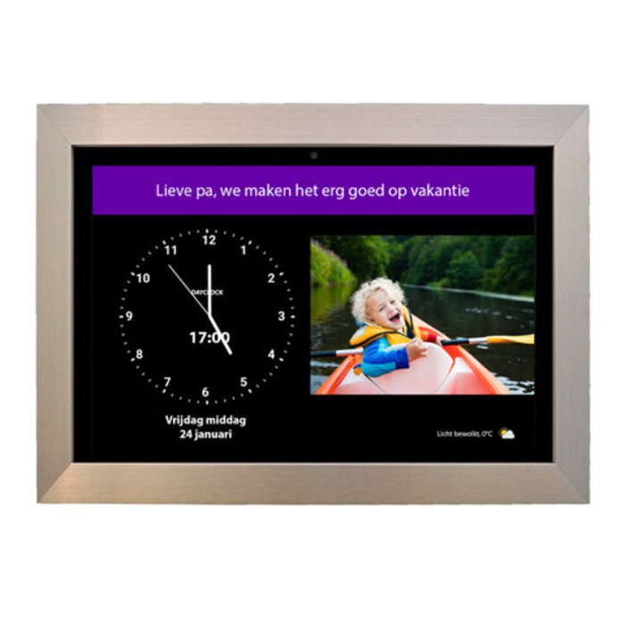 Dementia calendar clock with agenda function