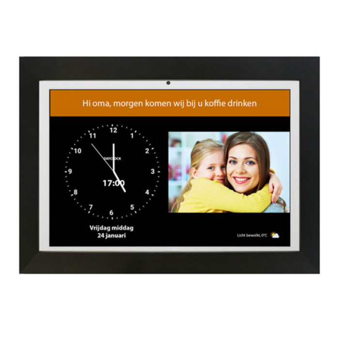Dementia calendar clock with agenda function