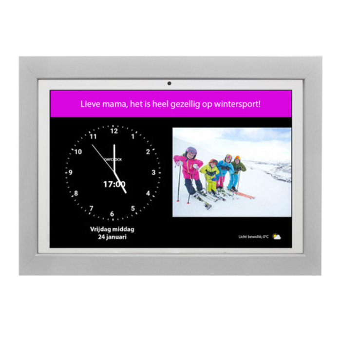 Dementia calendar clock with agenda function