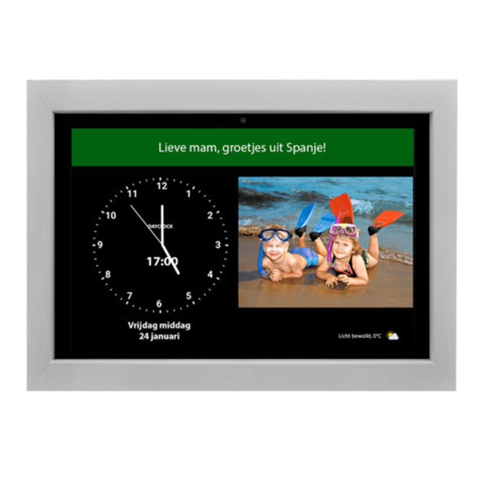 Dementia calendar clock with agenda function