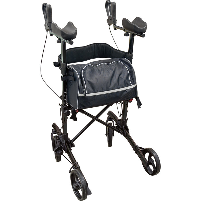 Vierwielige rollator met onderarmschaal