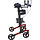 Four-wheel walker with forearm shell