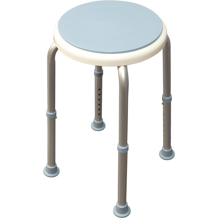 Shower stool with swivel seat